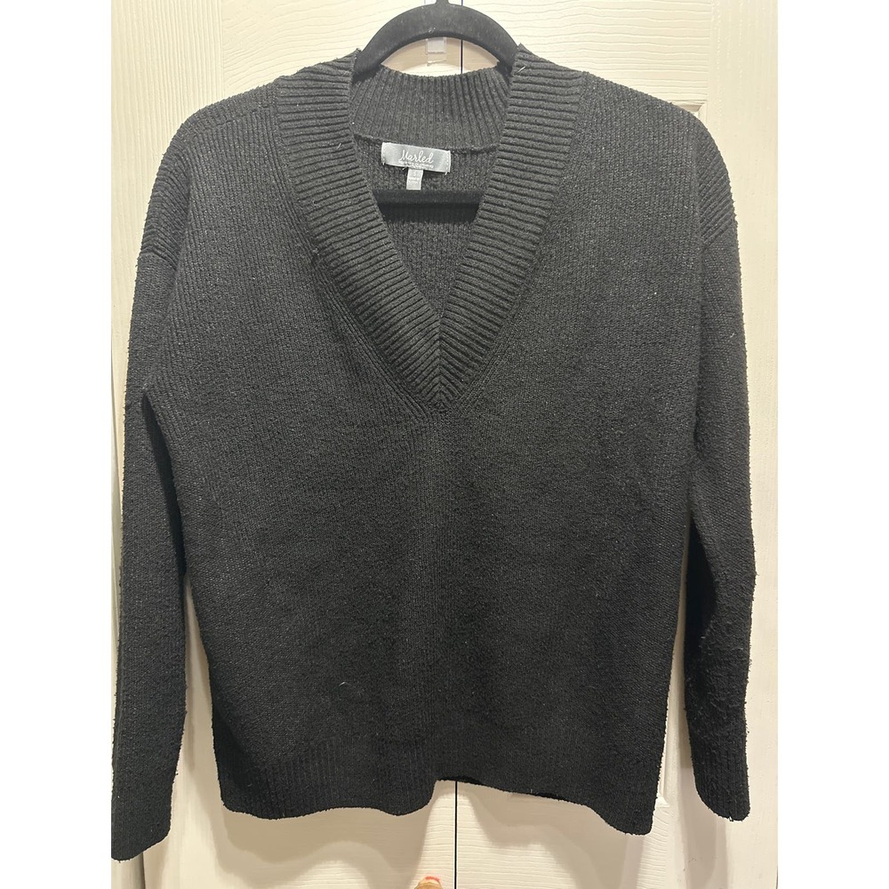 Women's Marled by Reunited Clothing V-Neck Sweater Size S
